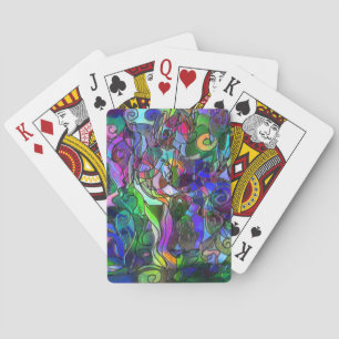 Jeu De Cartes Toutes les couleurs avec des persiennes et des lig
