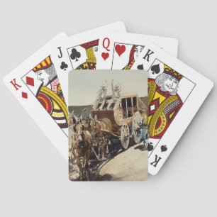 Jeu De Cartes "Trail Drive" Western Art par Edward Borein