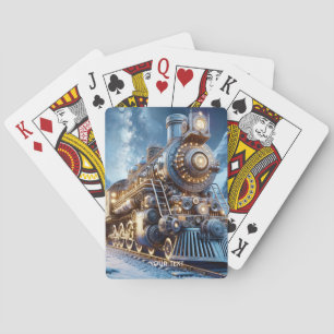 Jeu De Cartes Train à vapeur Imaginaire hiver