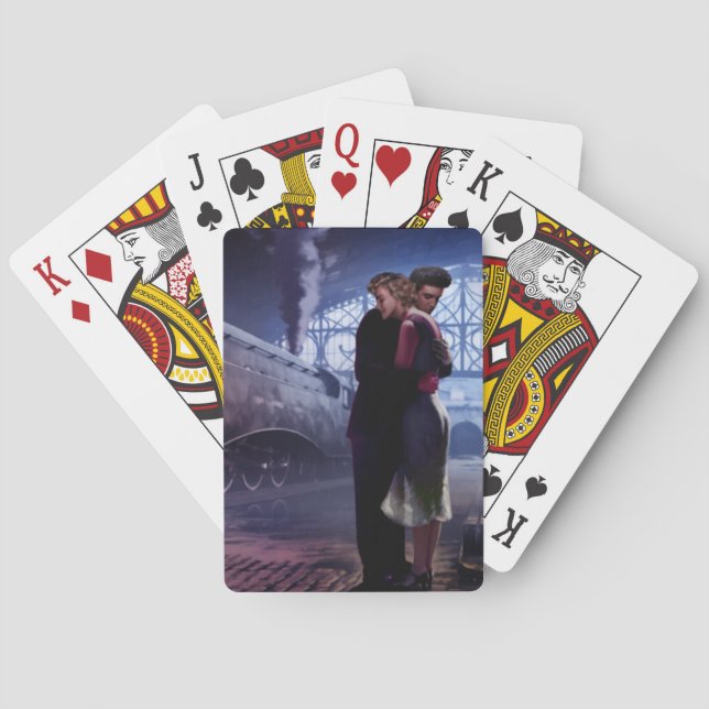 Jeu De Cartes Train bleu (dos)