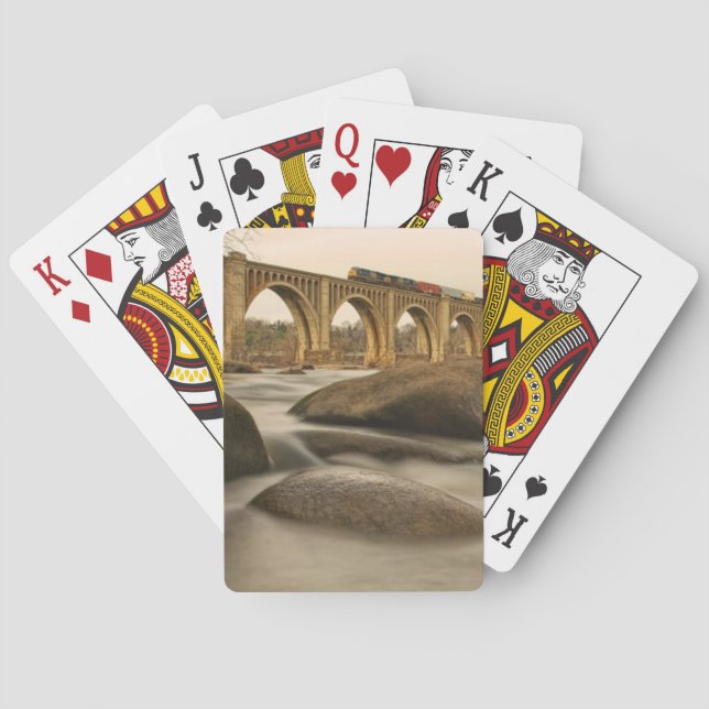 Jeu De Cartes Train over James River (dos)