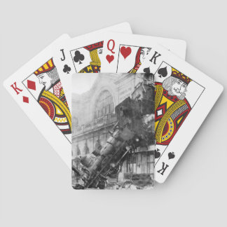Jeu De Cartes Train Wreck ! Crash à vapeur vintage