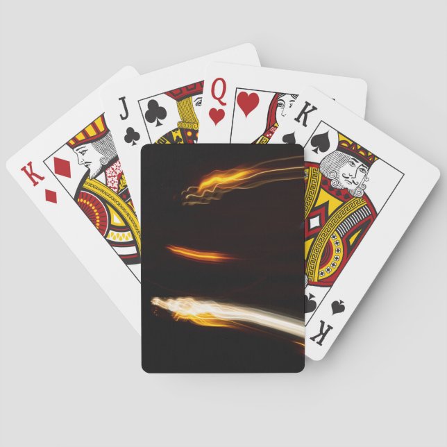 Jeu De Cartes Traînées de lumière de mouvement abstrait Longue e (dos)