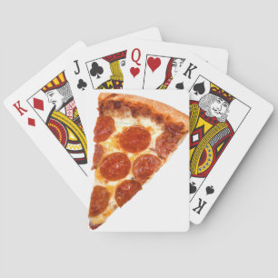 Jeu De Cartes Tranche de pizza pepperoni classique de SlipperyJo