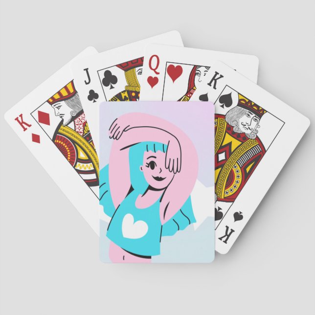 Jeu De Cartes trans art on playing card (dos)