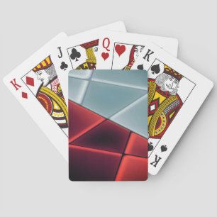 Jeu De Cartes Trapézoïdes rouge à gris avec possibilité de chang