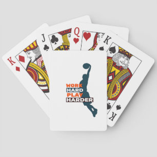 Jeu De Cartes Travailler dur Jouer si dur Joueur de basket class