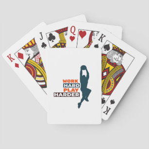 Jeu De Cartes Travailler dur Jouer si dur Joueur de basket class