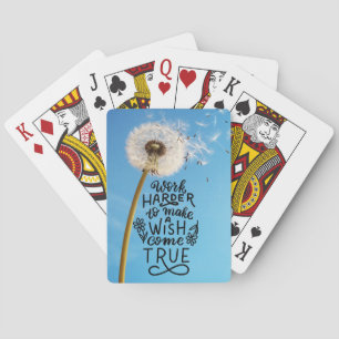 Jeu De Cartes Travailler plus dur pour réaliser un voeu