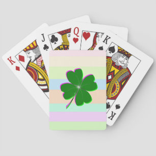 Jeu De Cartes Trèfle à quatre feuilles lumineux