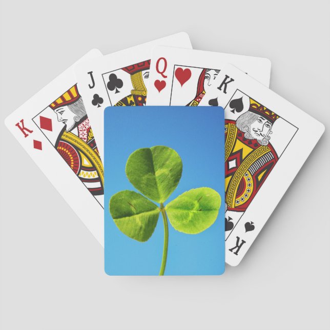 Jeu De Cartes trèfle à trois feuilles (dos)