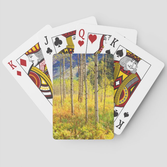 Jeu De Cartes Trembles en automne dans les Rocheuses (dos)
