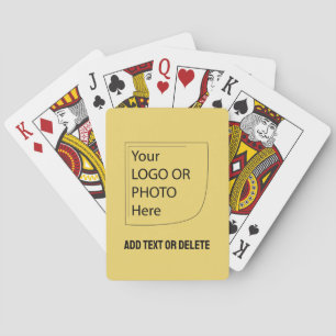 Jeu De Cartes Trend Color Soft Yellow Logo Lecture Cartes