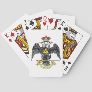 Jeu De Cartes trente-troisième Noir écossais Eagle de rite de de