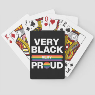 Jeu De Cartes Très Noir Très Fier Black Gay Pride LGBT Pride 