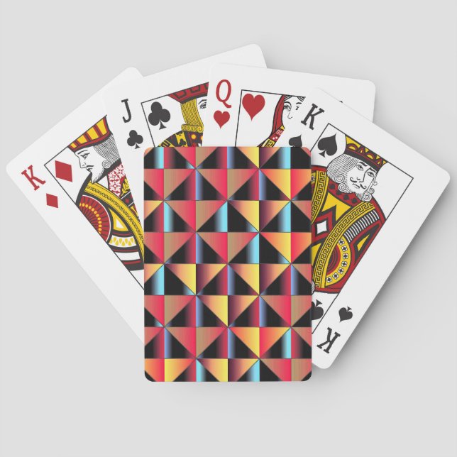 Jeu De Cartes Triangles colorés (dos)