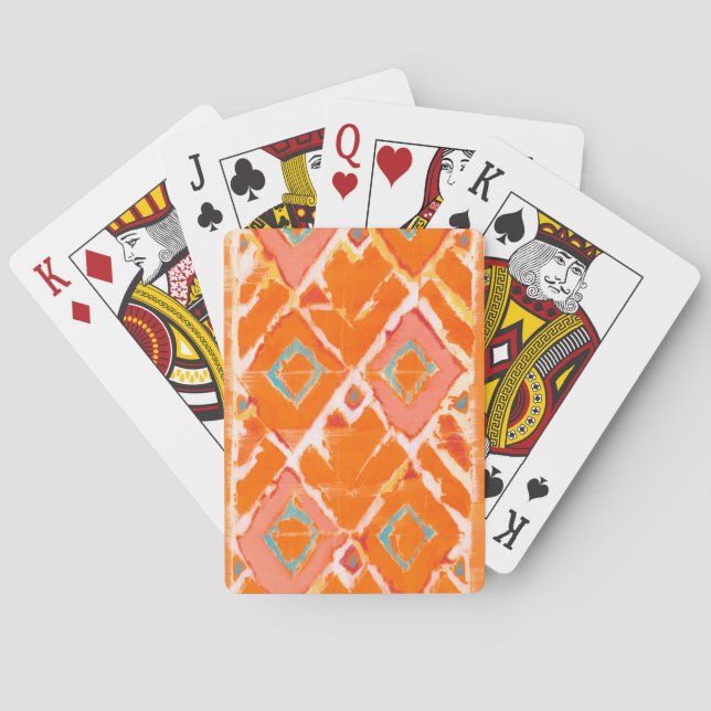 Jeu De Cartes Tribal Orange II (dos)