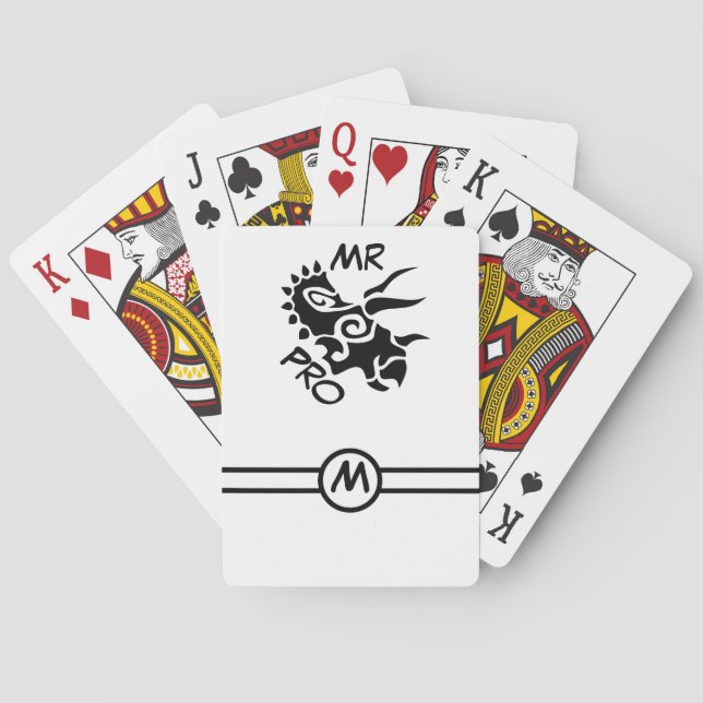 Jeu De Cartes Tricératops Black Mister Pro (dos)