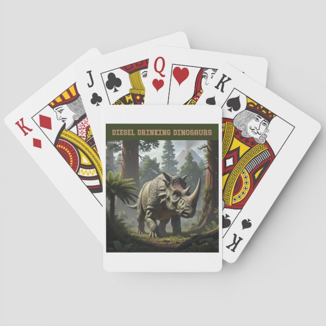 Jeu De Cartes Triceratops furtifs (dos)