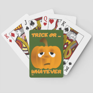 Jeu De Cartes "TRICK OU... QUOI que ce soit" drôle citrouille ha