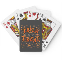 Trick ou Treat Halloween Classic Playing Cards