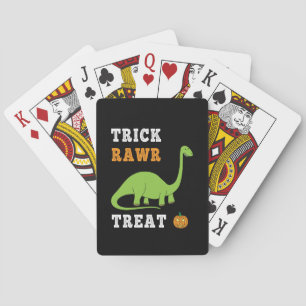 Jeu De Cartes Trick Rawr Treat Cute Halloween Brontosaurus Dino