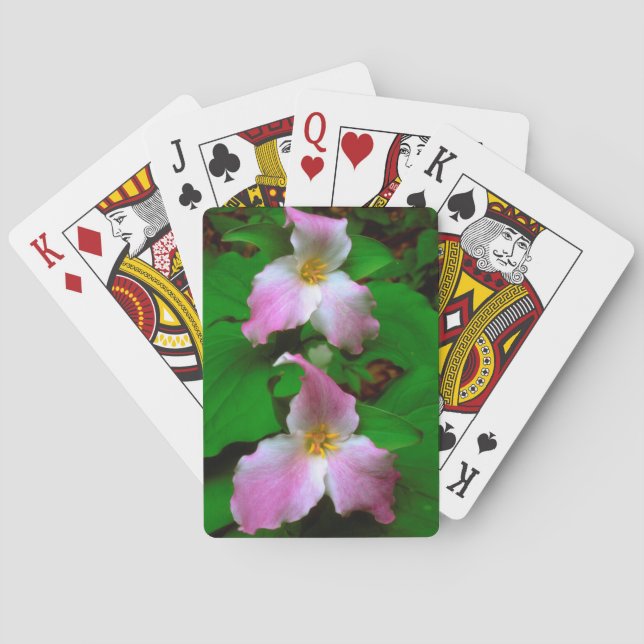 Jeu De Cartes Trillium Fleur sauvage (dos)