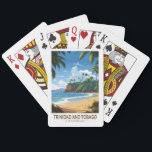 Jeu De Cartes Trinité-et-Tobago Caraïbes Travel Art Vintage<br><div class="desc">Trinité-et-Tobago rétro design de voyage vectoriel. Trinité-et-Tobago est connue pour ses plages,  sa culture et sa faune. Le pays est considéré comme l'un des pays les plus prospères et industrialisés des Caraïbes.</div>