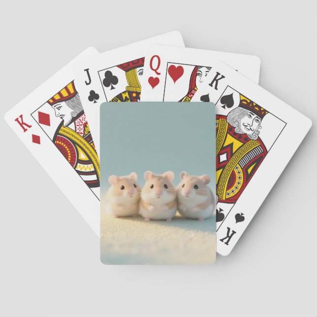 Jeu De Cartes Trio adorable de souris (dos)