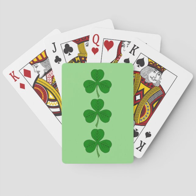 Jeu De Cartes Trio shamrock (dos)