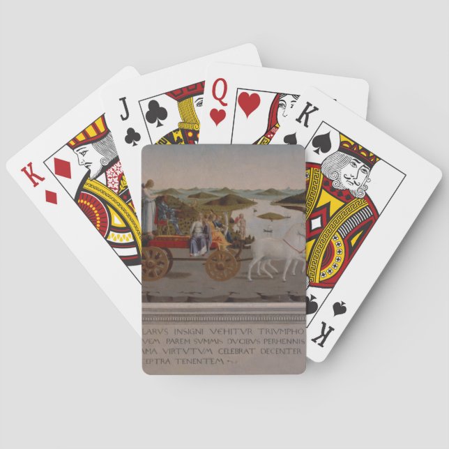 Jeu De Cartes Triomphe de Federigo da Montefeltro, duc d'Urbino (dos)
