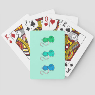 Jeu De Cartes Triple caméléon jouant aux cartes
