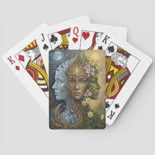 Jeu De Cartes Triple Déesse de l'Hiver au Printemps Imbolc Fanta