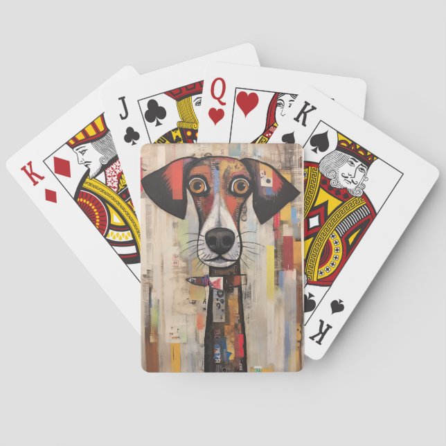 Jeu De Cartes Triste Mutt Gros Yeux Peint (dos)