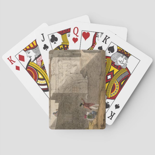 Jeu De Cartes Triumphal Arch, Tripoli, plate 4 from 'A Narrative (dos)