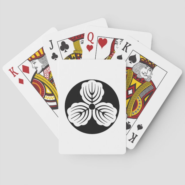 Jeu De Cartes Trois feuilles de chêne dans le gâteau de riz (dos)