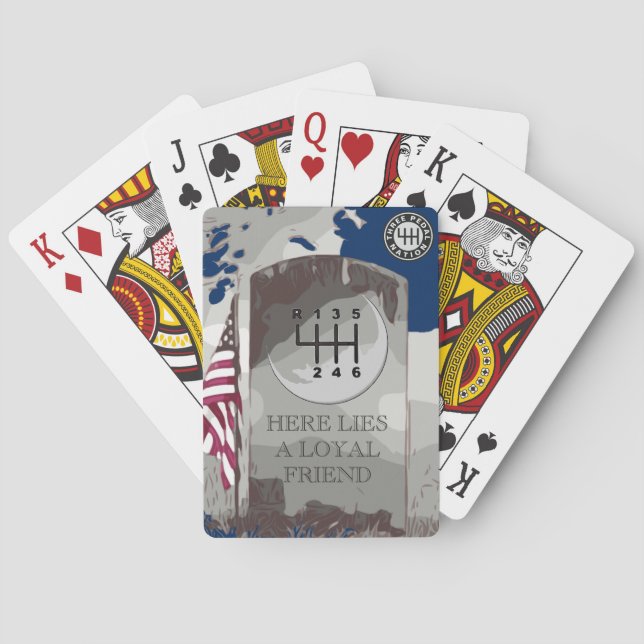 JEU DE CARTES TROIS PEDAL (dos)