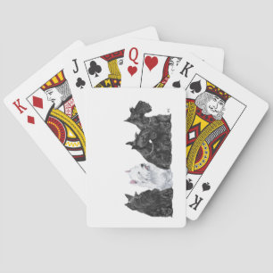 Jeu De Cartes Trois Scotties et un Westie