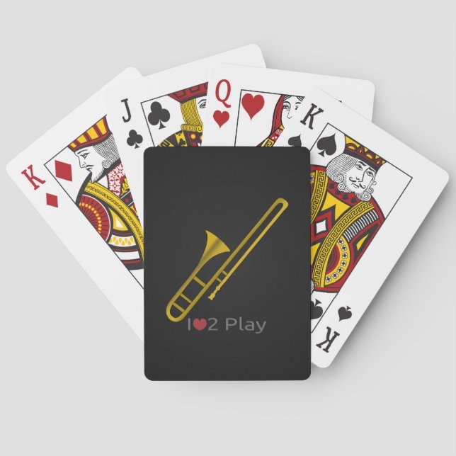 Jeu De Cartes Trombone cartoon Playing Cards (dos)