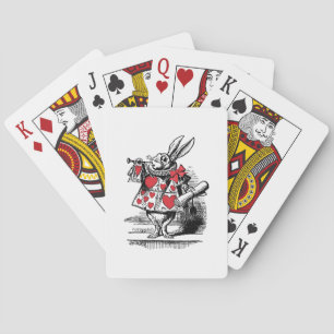 Jeu De Cartes Trompettiste du Lapin Blanc Alice aux pays des mer