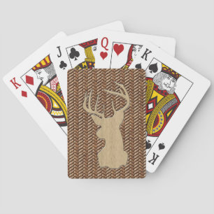Jeu De Cartes Trophée Cerf avec Antlers