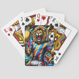 Jeu De Cartes Trophée de football champion de soccer Lion Victoi