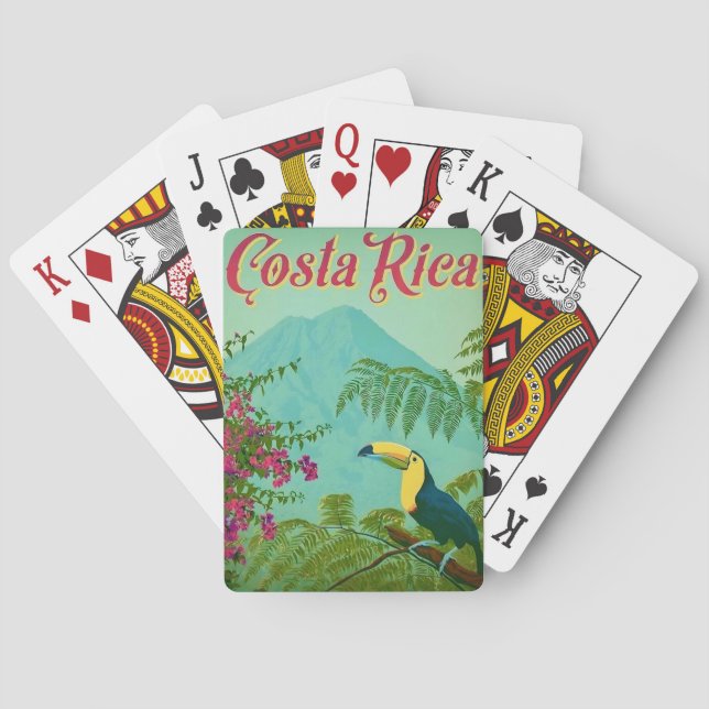 Jeu De Cartes Tropical Costa Rica Playing Cards (dos)