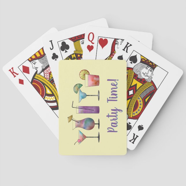 Jeu De Cartes Tropical Drinks Fête Heure de jouer Cartes (dos)