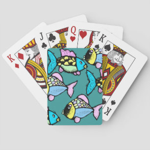 Jeu De Cartes Tropical Koi Go Fish Festive & Fun Playing Cartes