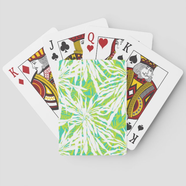 Jeu De Cartes Tropical Palm Leaves Pattern (dos)