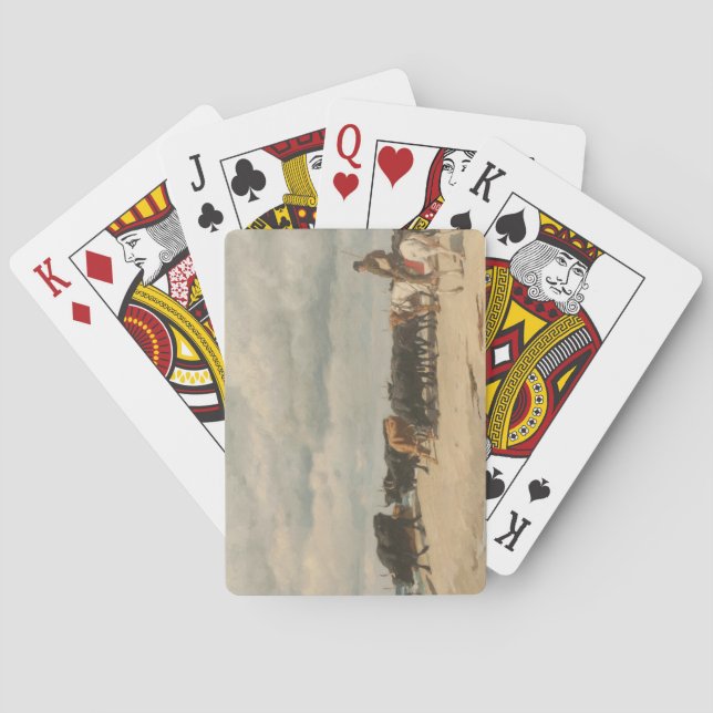 Jeu De Cartes Troupeau de bétail près de la mer (par Eugène Burn (dos)