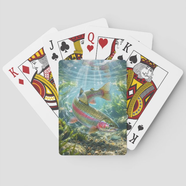 Jeu De Cartes Truite arc-en-ciel (dos)
