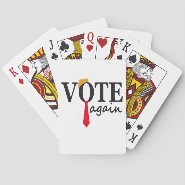Jeu De Cartes Trump 2024 Voter de nouveau cadeau patriotique amé (dos)
