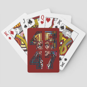 Jeu De Cartes Trump 45 47   Pop art   président américain